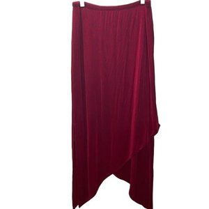 Chico's size 1 asymmetrical long skirt with layers and cinched waist